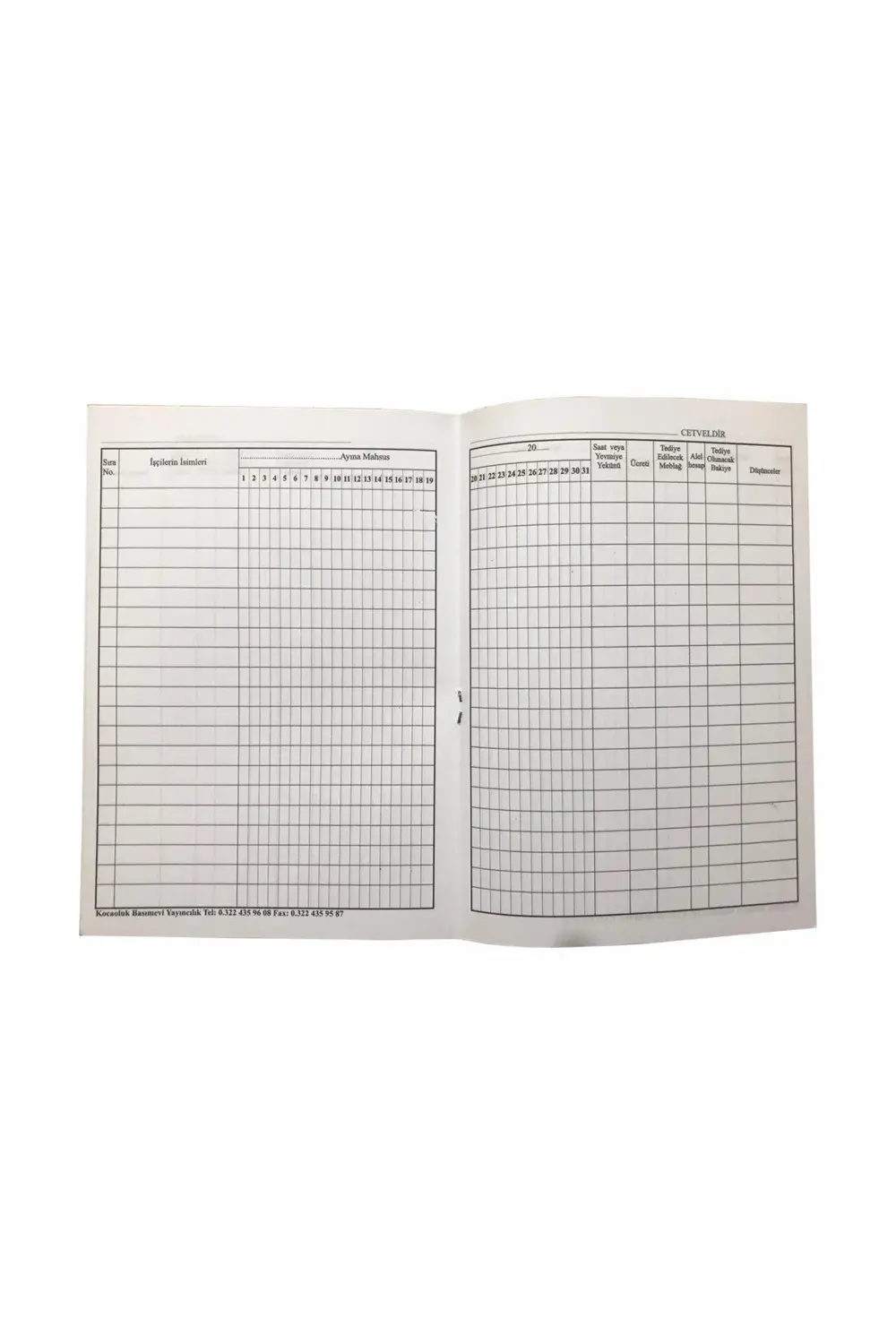 Aylık Puantaj Defteri