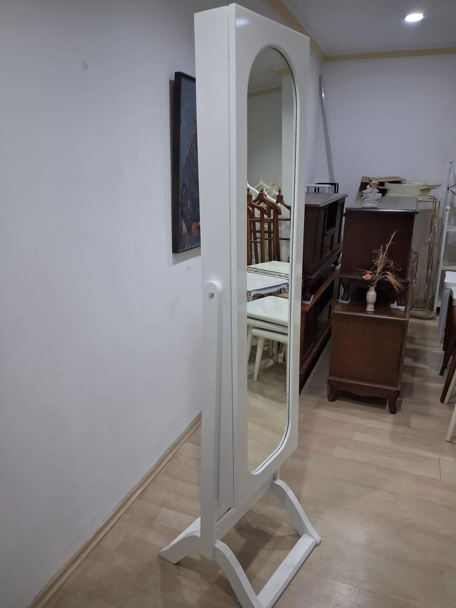Ayna 12608 boy Takı dolap model Dikdörtgen MDF İskelet Parlak Bey Ayna 12608 boy Takı dolap model Dikdörtgen MDF İskelet Parlak Bey