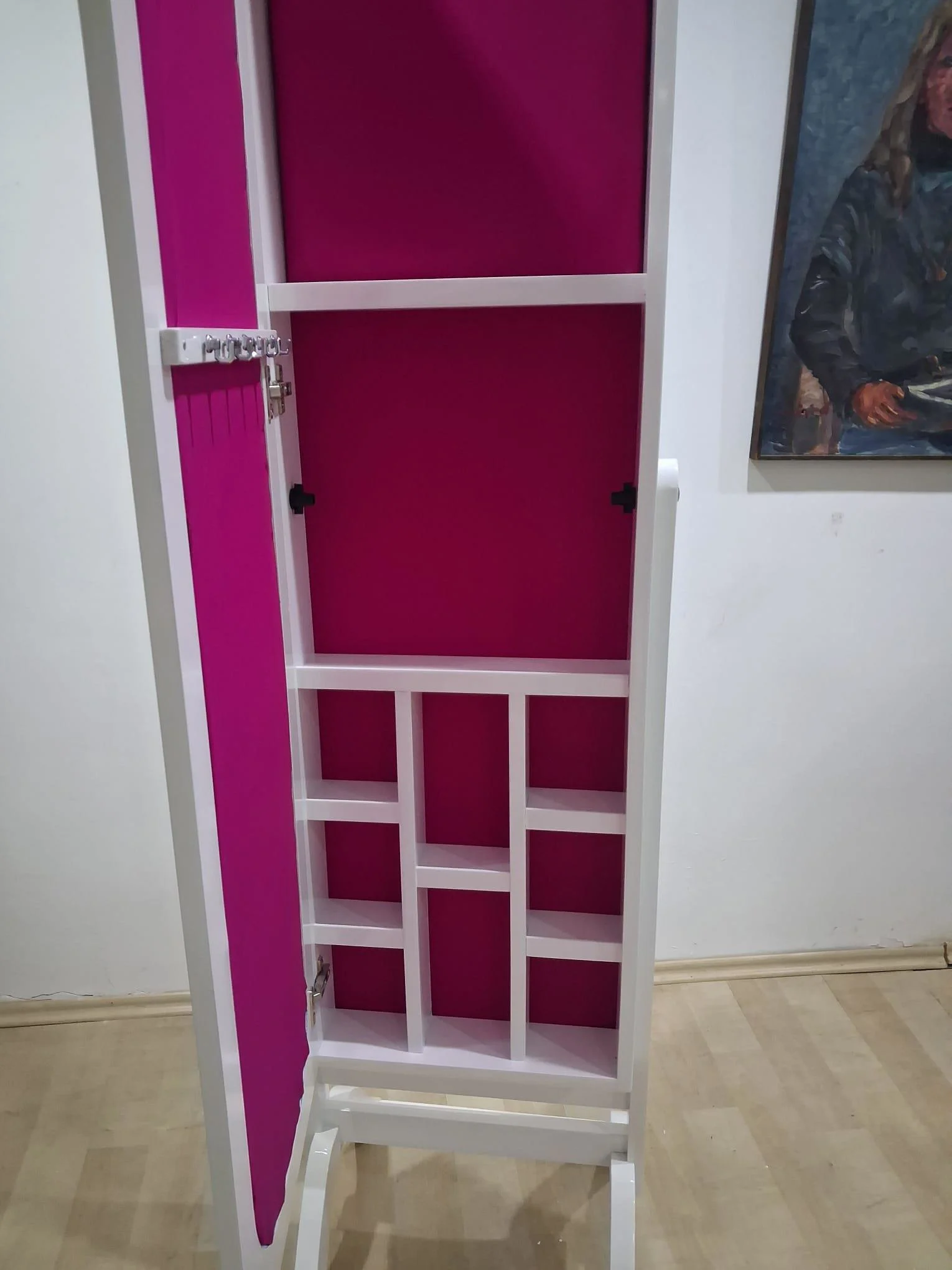 Ayna 12608 boy Takı dolap model Dikdörtgen MDF İskelet Parlak Bey Ayna 12608 boy Takı dolap model Dikdörtgen MDF İskelet Parlak Bey