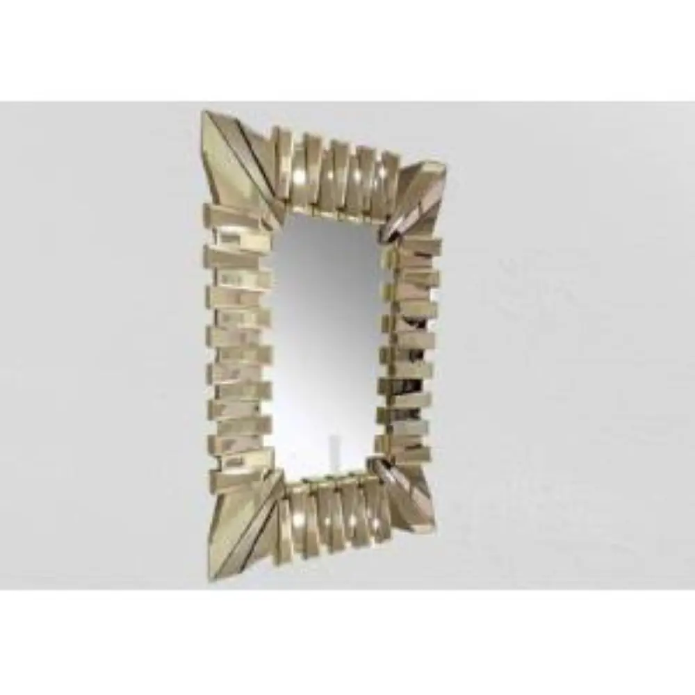 Ayna 19718 Flotal Güneş Dikdörtgen Model Gold Renk Kutuda Sevk El