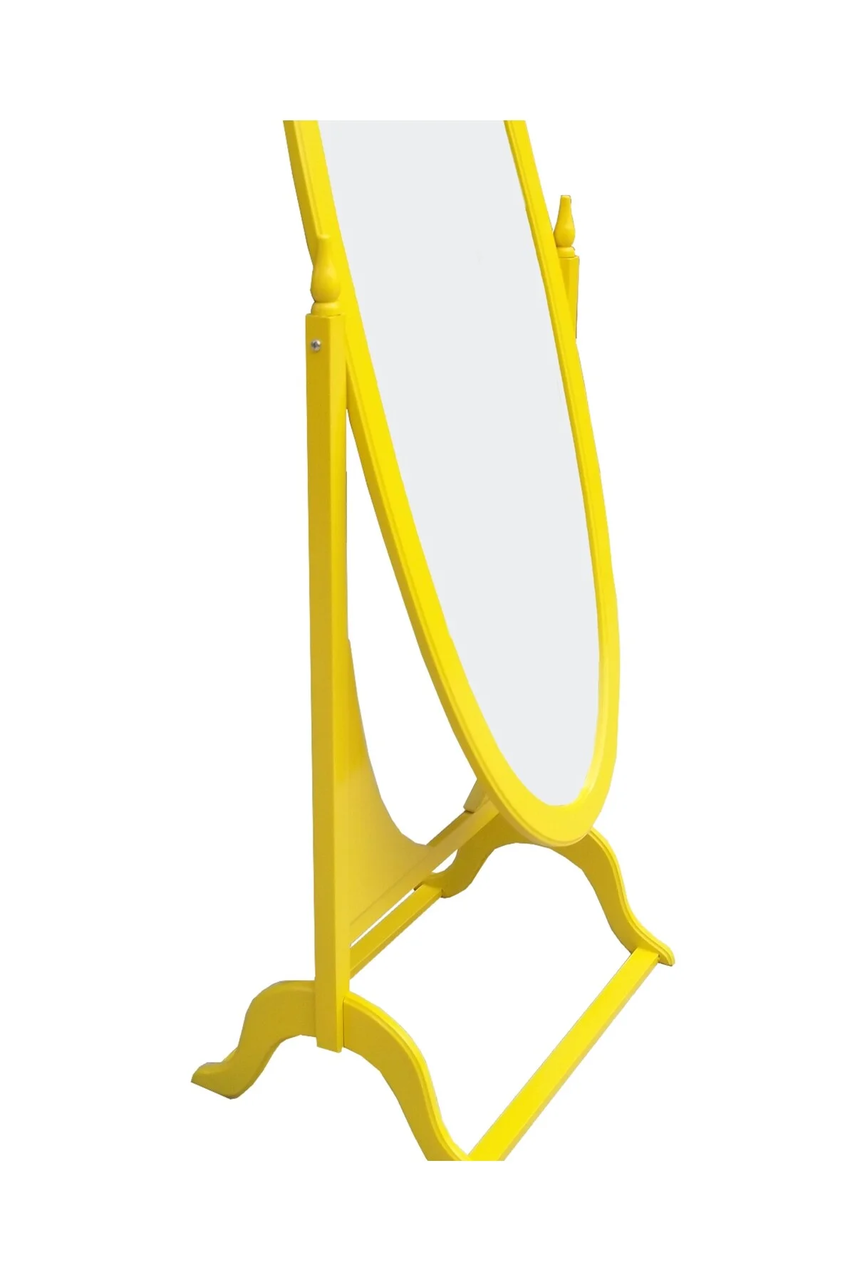 Ayna ayaklı12566 OVAL Boy Kayın MDF Parlak SARI Natüre Klasik Mobilya El yapım Ayna ayaklı12566 OVAL Boy Kayın MDF Parlak SARI Natüre Klasik Mobilya El yapım - Görsel 3