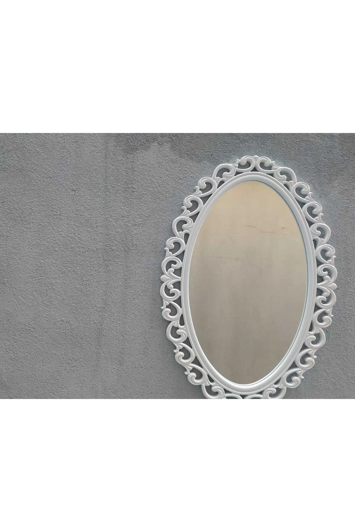 AYNA-Dresuar 18192 MOTİFLİ MODEL Parlak Beyaz Renk Kayın torna Kutu sevk El Yapım AYNA-Dresuar 18192 MOTİFLİ MODEL Parlak Beyaz Renk Kayın torna Kutu sevk El Yapım - Görsel 5