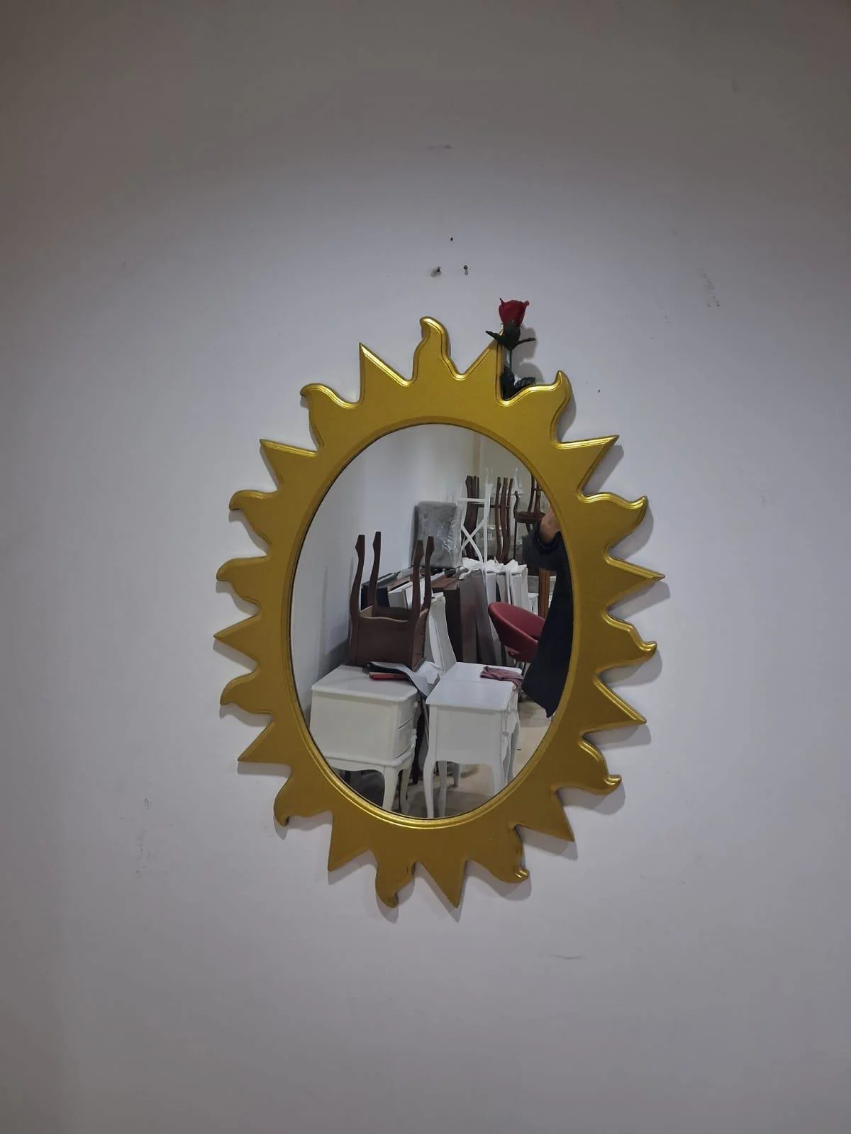 Ayna Güneş 90672 Model Parlak Gold Renk Kayın Torna Kutu Sevk El Ayna Güneş 90672 Model Parlak Gold Renk Kayın Torna Kutu Sevk El