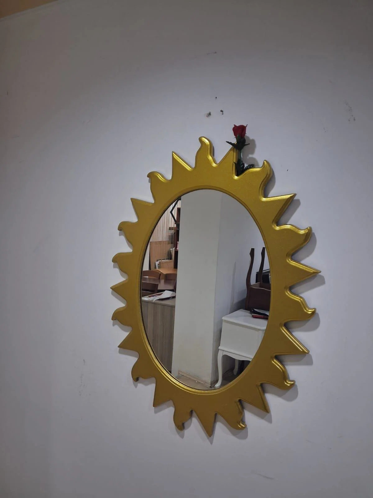 Ayna Güneş 90672 Model Parlak Gold Renk Kayın Torna Kutu Sevk El Ayna Güneş 90672 Model Parlak Gold Renk Kayın Torna Kutu Sevk El