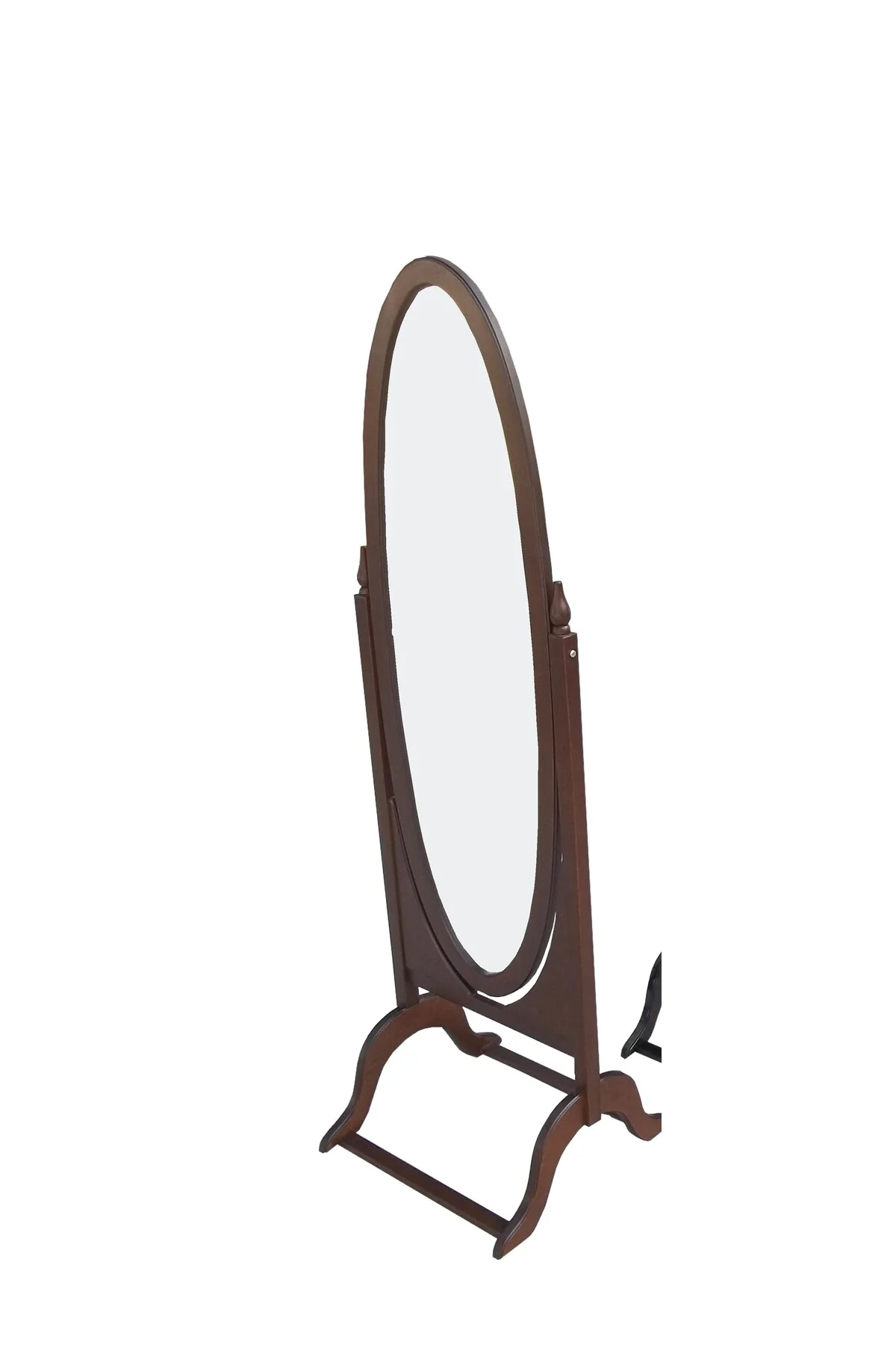 Ayna Oval 17726 Ahşap Kayın MDF Gövde Parlak Ceviz Lake Ayna Kutu sevk El Yapım Ayna Oval 17726 Ahşap Kayın MDF Gövde Parlak Ceviz Lake Ayna Kutu sevk El Yapım - Görsel 2