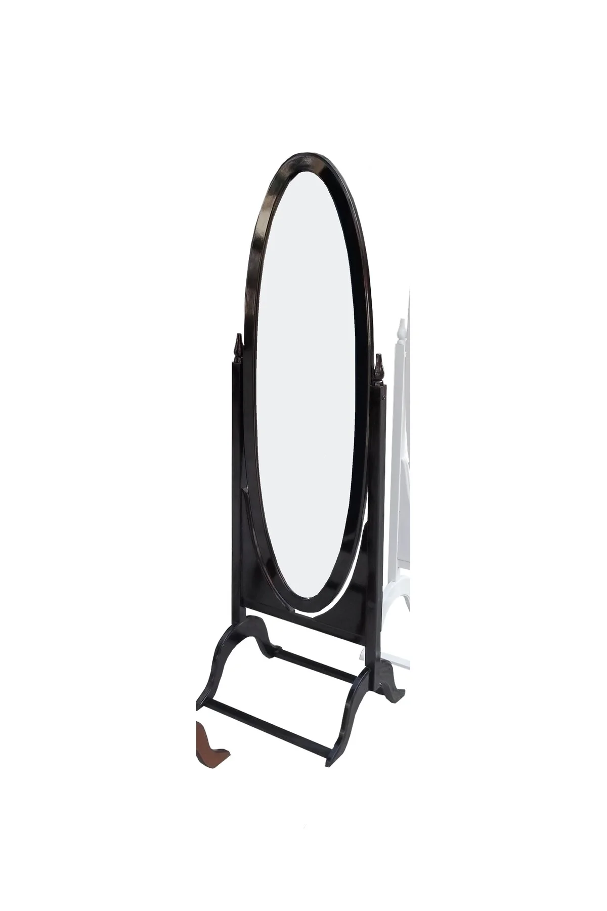 Ayna Oval 17726 Ahşap Kayın MDF Gövde Parlak Ceviz Lake Ayna Kutu sevk El Yapım Ayna Oval 17726 Ahşap Kayın MDF Gövde Parlak Ceviz Lake Ayna Kutu sevk El Yapım - Görsel 3