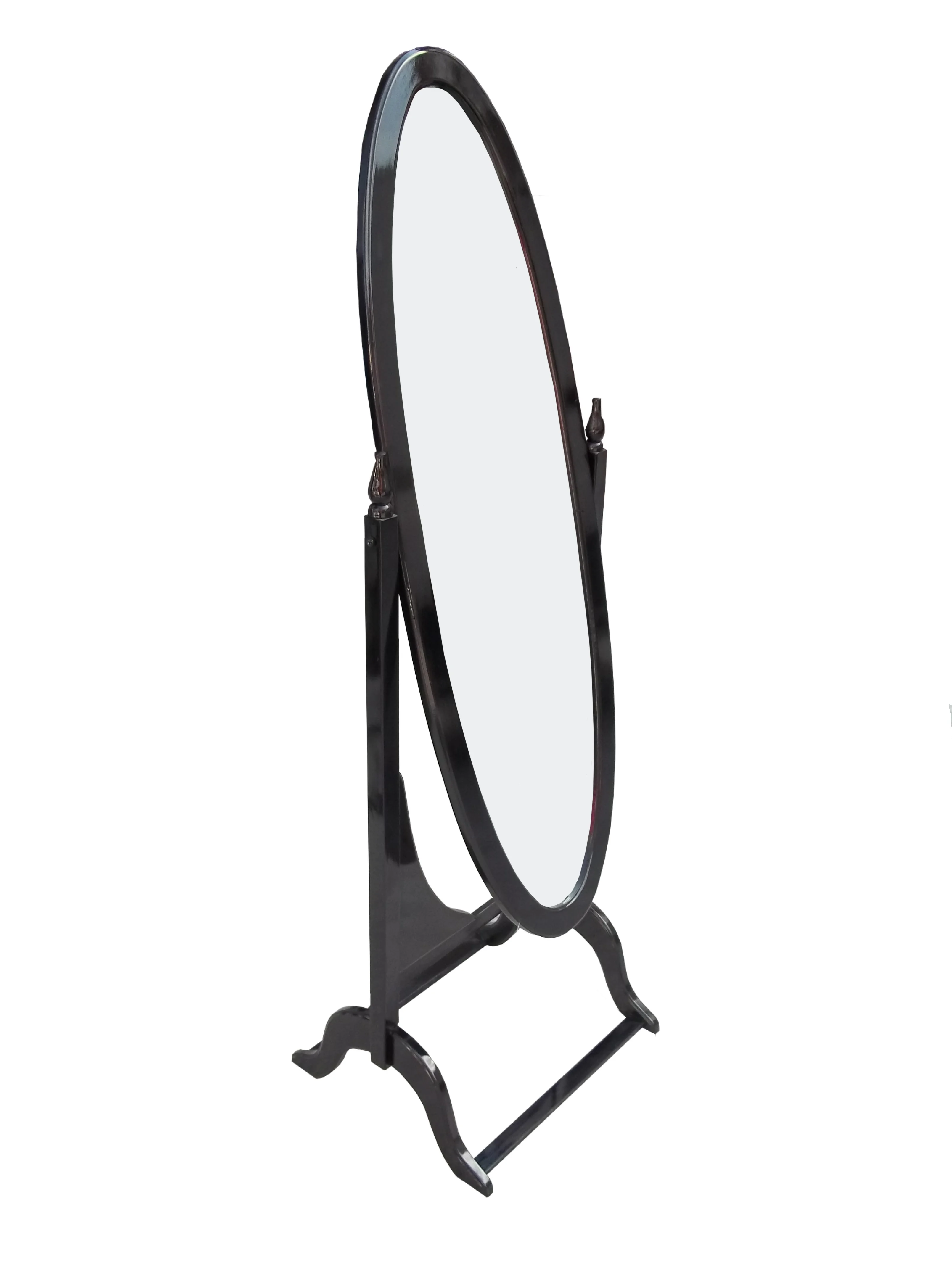 Ayna ST 12411 OVAL Boy oval Kayın Md Parlak SİYAH Natüre Klasik M