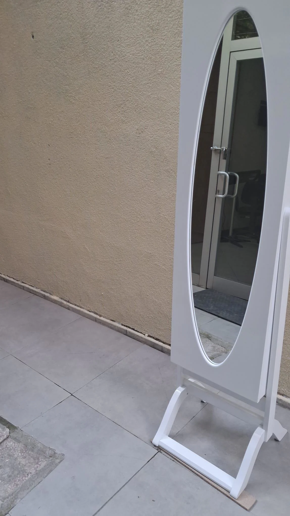 Ayna ST 17711 Takı Dolap Boy Ahşap Kayın-MDF gövde Parlak BEYAZ K