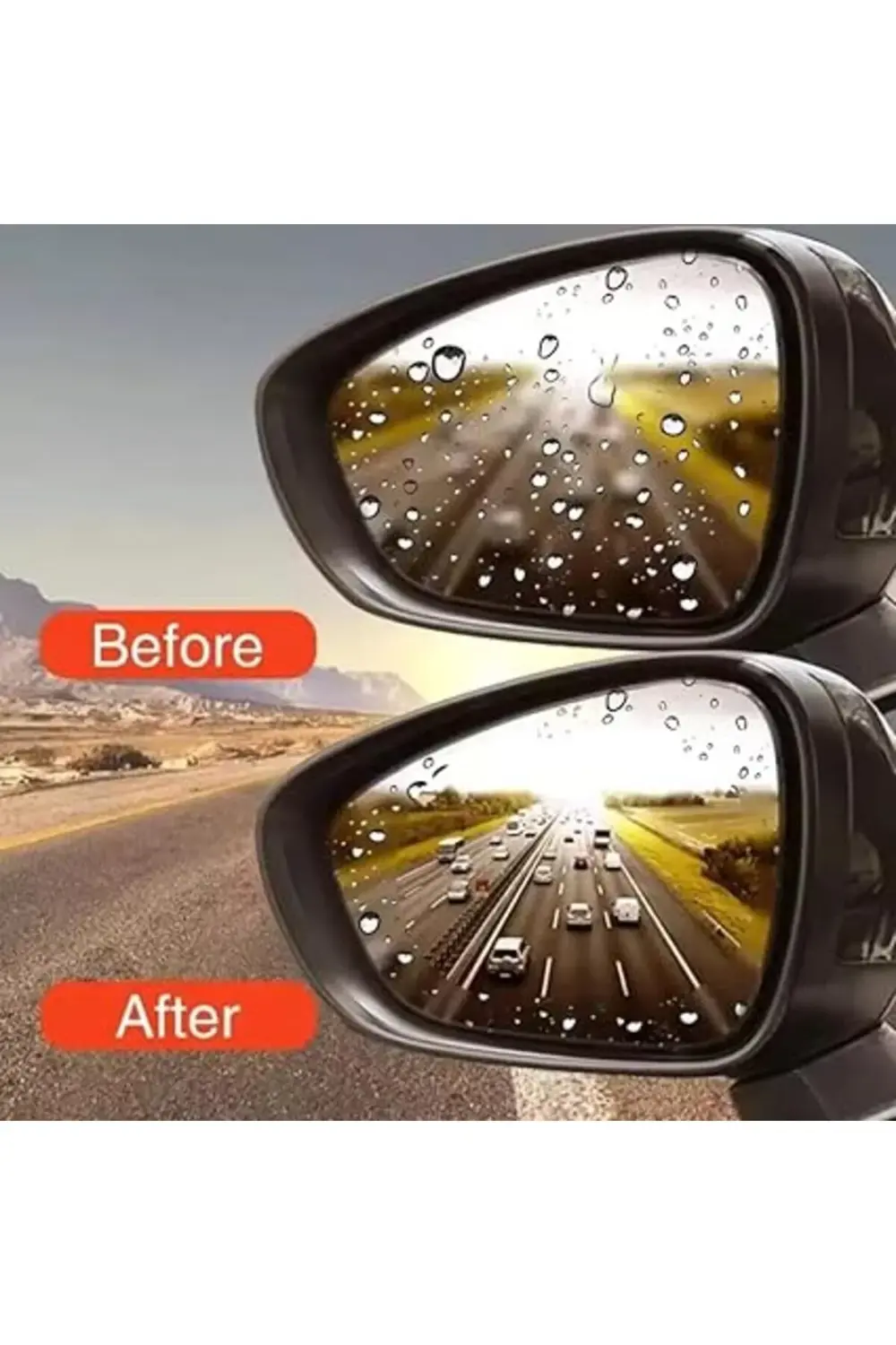 Ayna Yağmur Kaydırıcı Film, Dikiz Aynası Buğu Önleyici ve Su Geçi