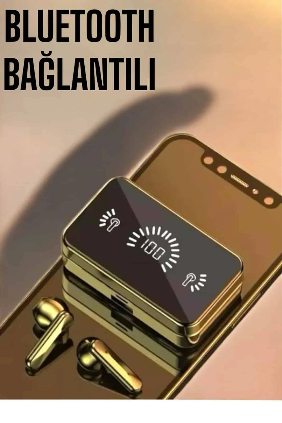 Aynalı Bluetooth Kulaklık Telefon Standlı Dijital Göstergeli Fiyatı, Yorumları ve Özellikleri