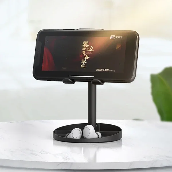 Aynalı Cep Telefonu ve Tablet Standı - 45° Ayarlanabilir Masa Üstü Tutucu