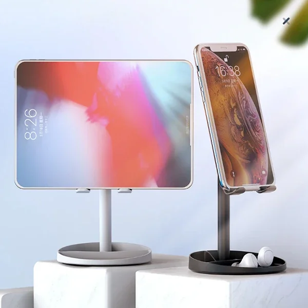 Aynalı Cep Telefonu ve Tablet Standı - 45° Ayarlanabilir Masa Üstü Tutucu