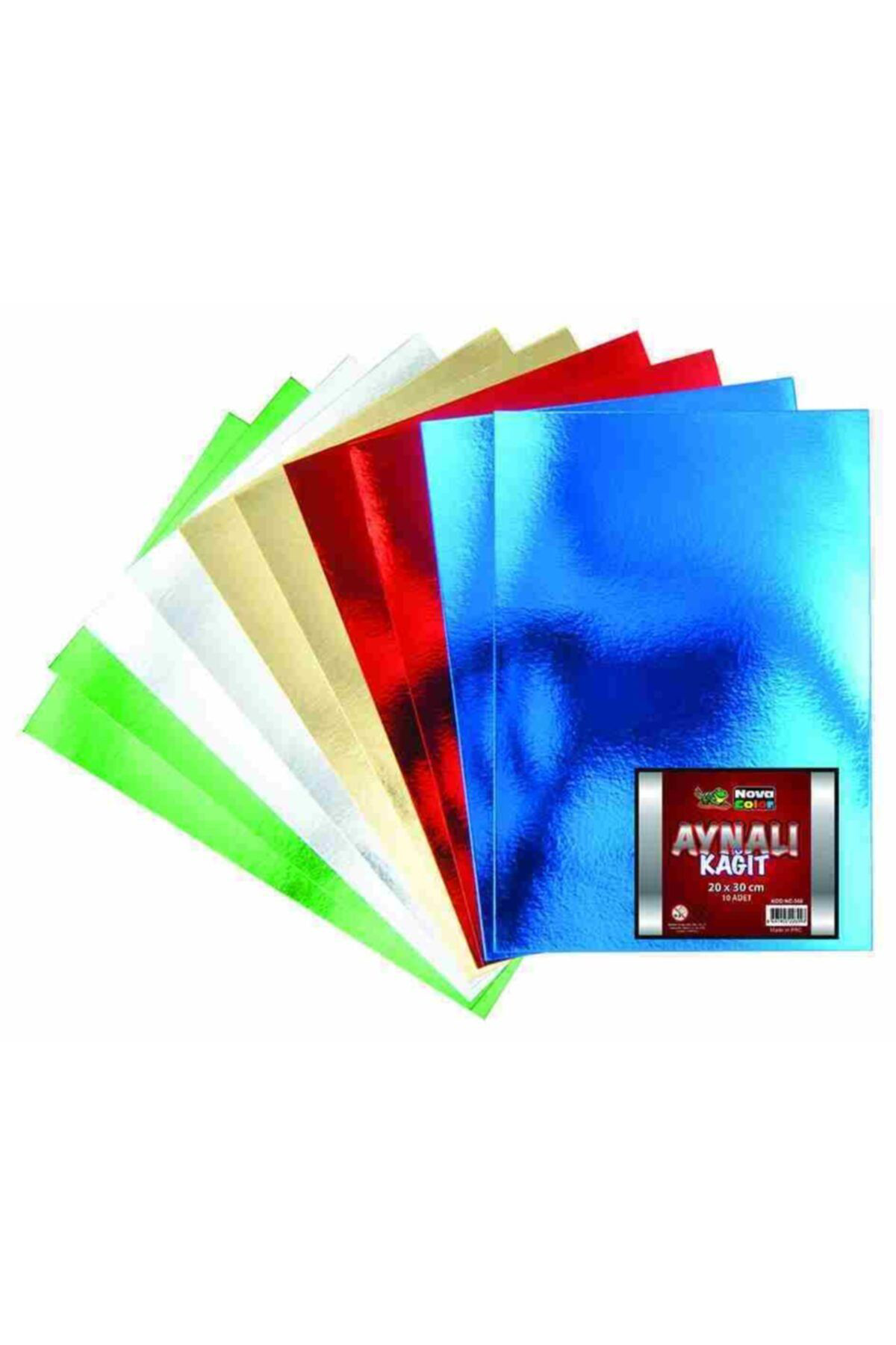 Nova Color Aynalı Karton Kağıt 10 Renk 20X30 Cm