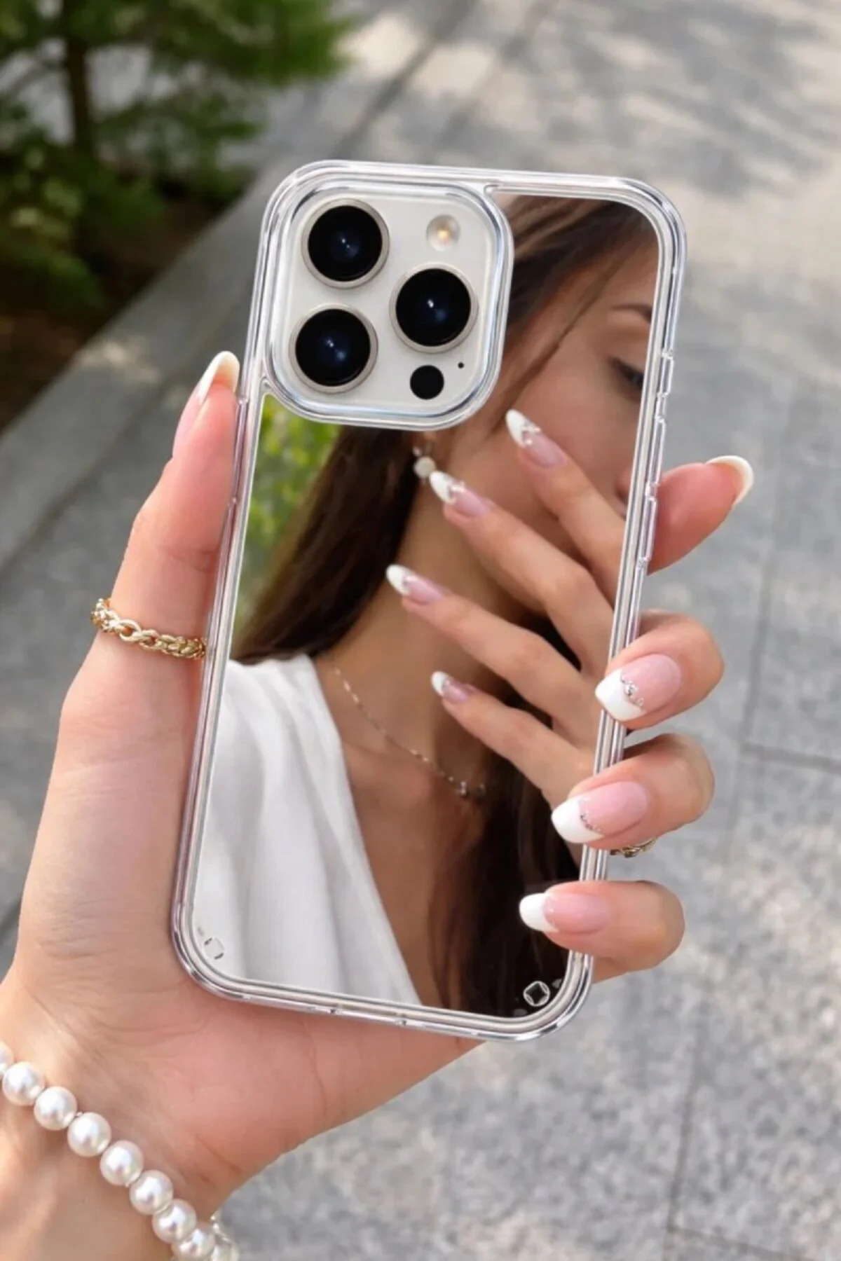 Aynalı Kılıf iPhone 15 Pro