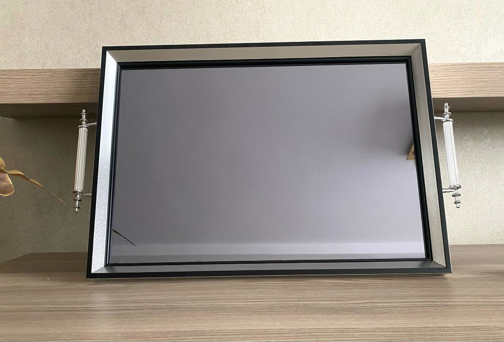 Mirsa Global Aynalı Tepsi,Lüks Çay Tepsisi,Sunum Tepsisi,Nişan Tepsisi,Çay Kah