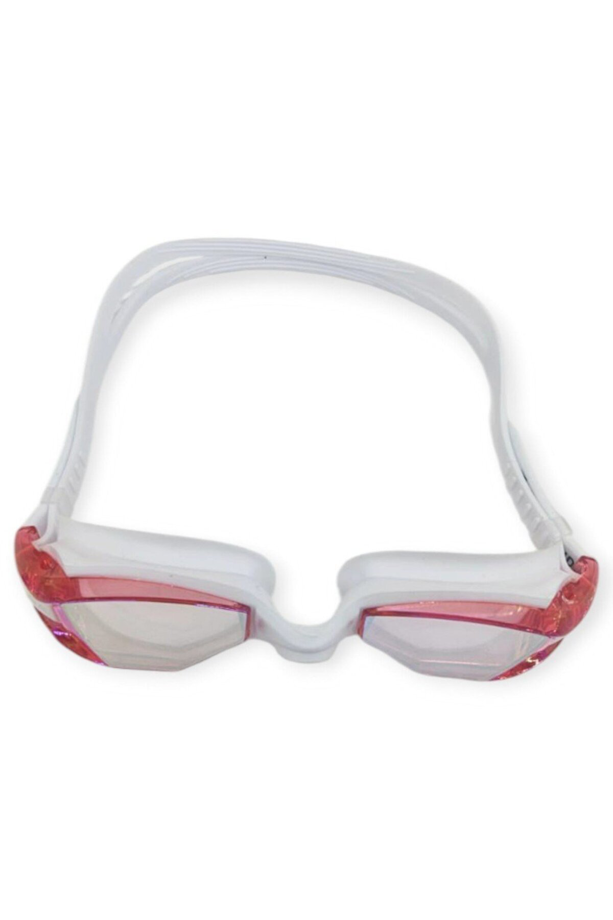 Butik Aynalı Yüzücü Gözlüğü Silikon Kirmizi - 1765