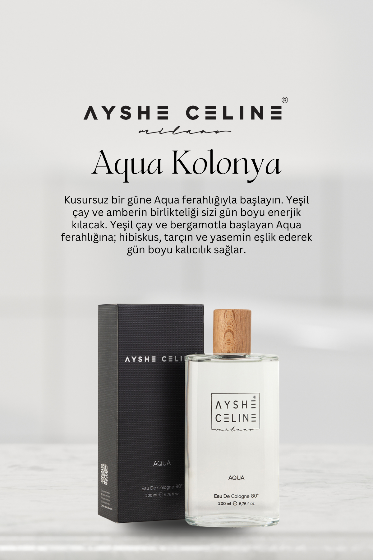 AYSHE CELINE EAU DE COLOGNE AQUA 200 ML