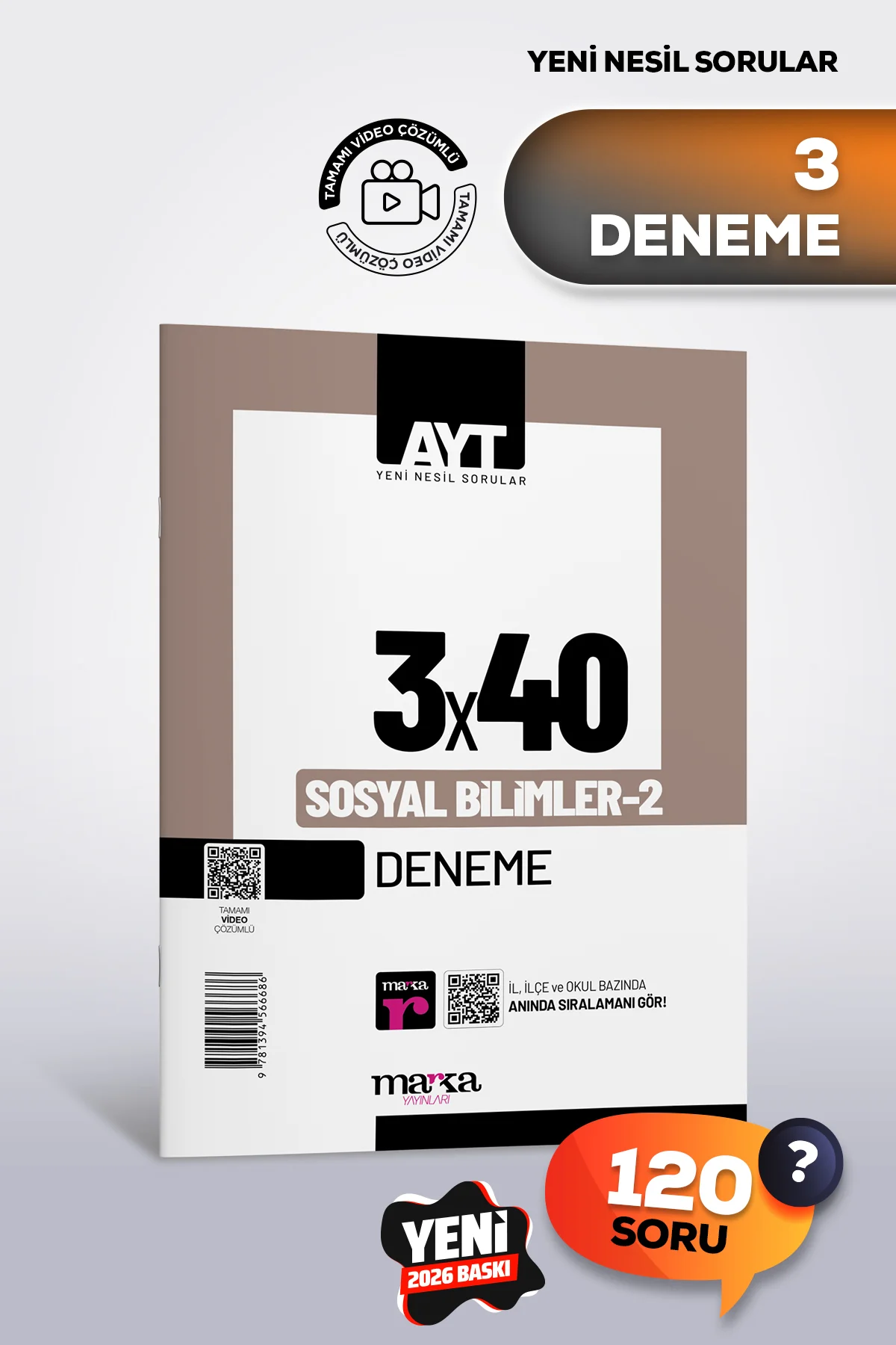 AYT 2027 Sosyal Bilimler-2 | 3 Deneme | Yeni Nesil | Tamamı Video Çözümlü AYT 2027 Sosyal Bilimler-2 | 3 Deneme | Yeni Nesil | Tamamı Video Çözümlü
