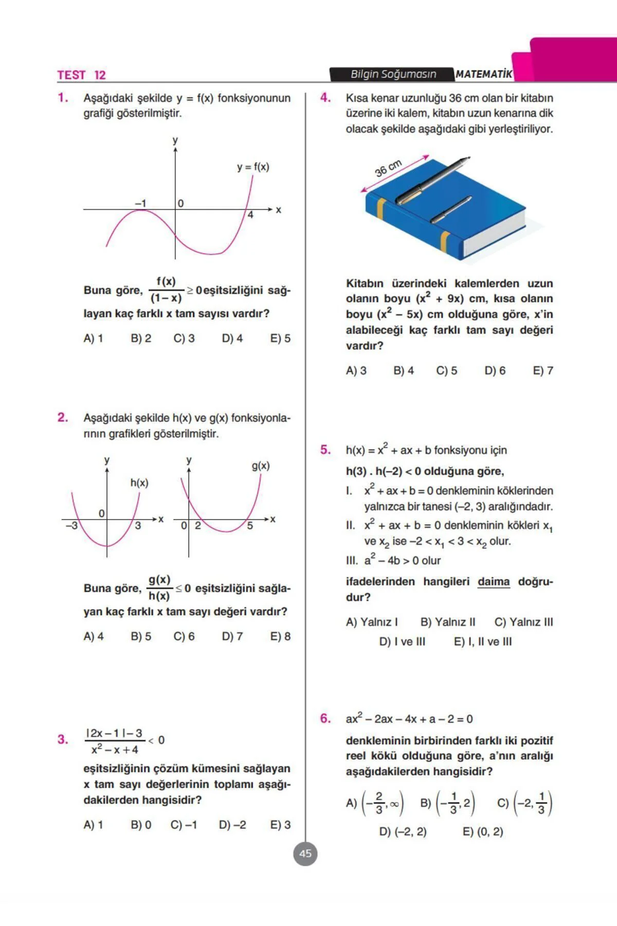 Ayt Matematik Konu Özetli Yeni Nesil Soru Bankası Tamamı Video Çö