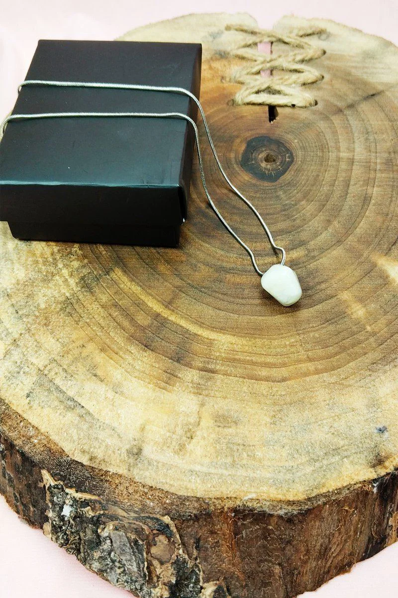 Aytaşı Doğal Taşlı El Yapımı Kolye - 20 cm Zincir, 2 cm Uç, Hediye Kutulu Fiyatı, Yorumları ve Özellikleri