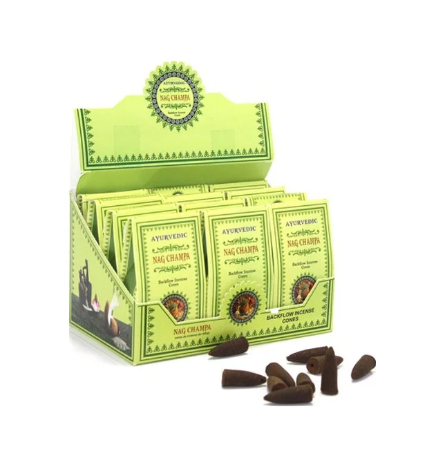 Ayurvedic Konik Geri Akış Tütsü Nag Champa Aromalı