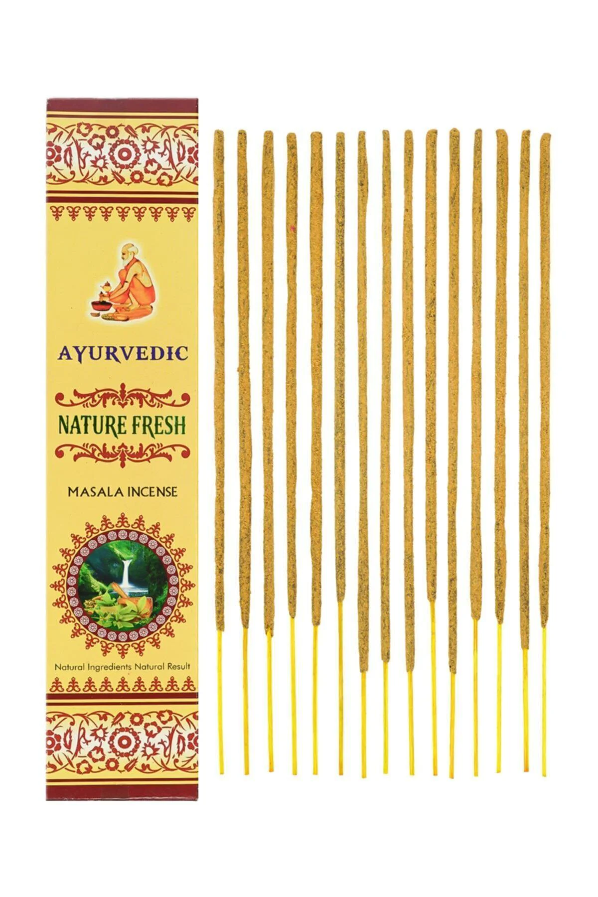 Ayurvedic Nature Fresh %100 Doğal Çubuk Tütsü Kömürsüz El Sarımı