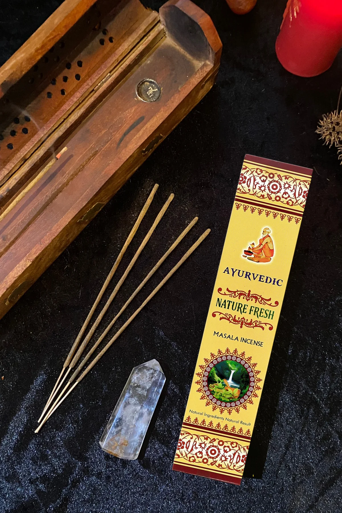 Ayurvedic Nature Fresh %100 Doğal Çubuk Tütsü Kömürsüz El Sarımı Ayurvedic Nature Fresh %100 Doğal Çubuk Tütsü Kömürsüz El Sarımı