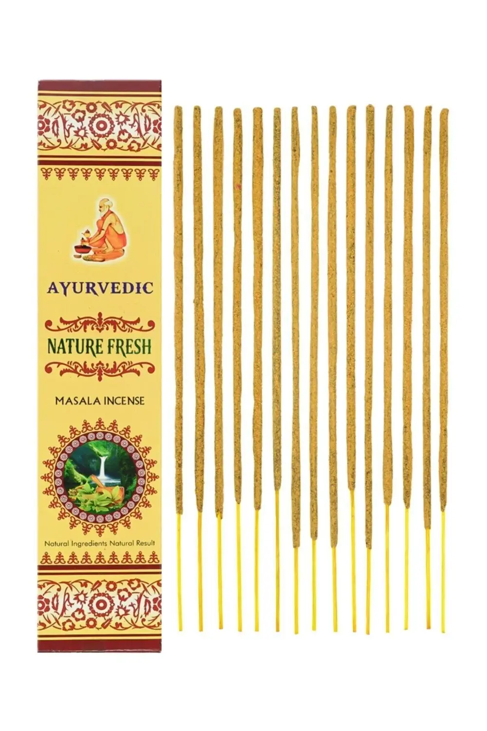 Ayurvedic Nature Fresh %100 Doğal Çubuk Tütsü Kömürsüz El Sarımı