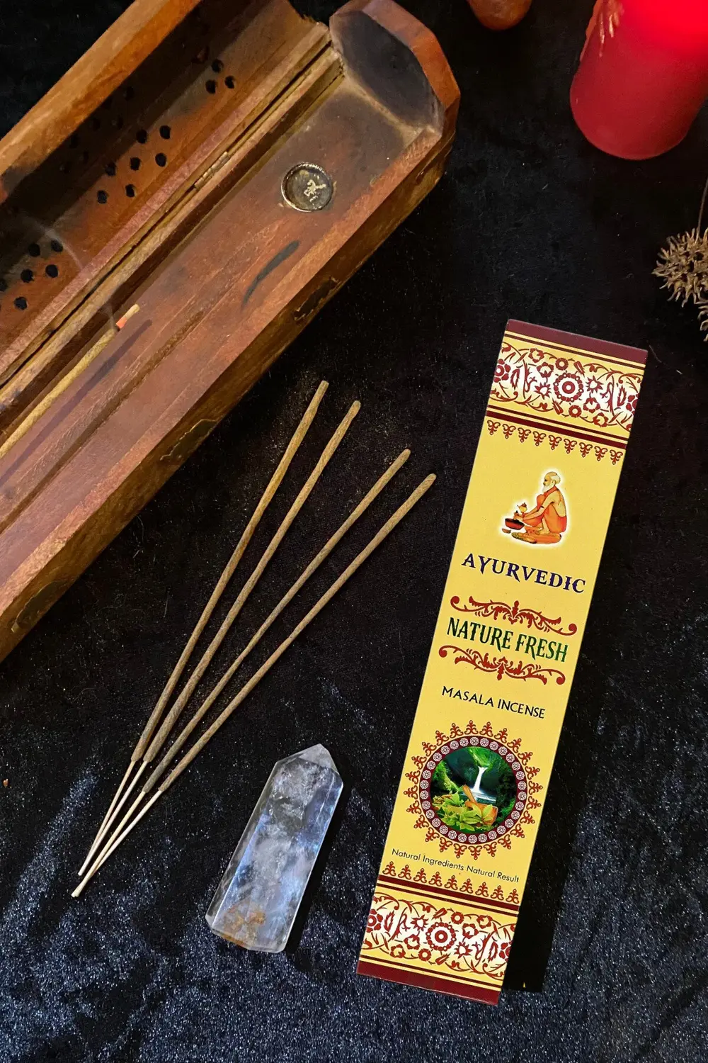 Ayurvedic Nature Fresh %100 Doğal Çubuk Tütsü Kömürsüz El Sarımı