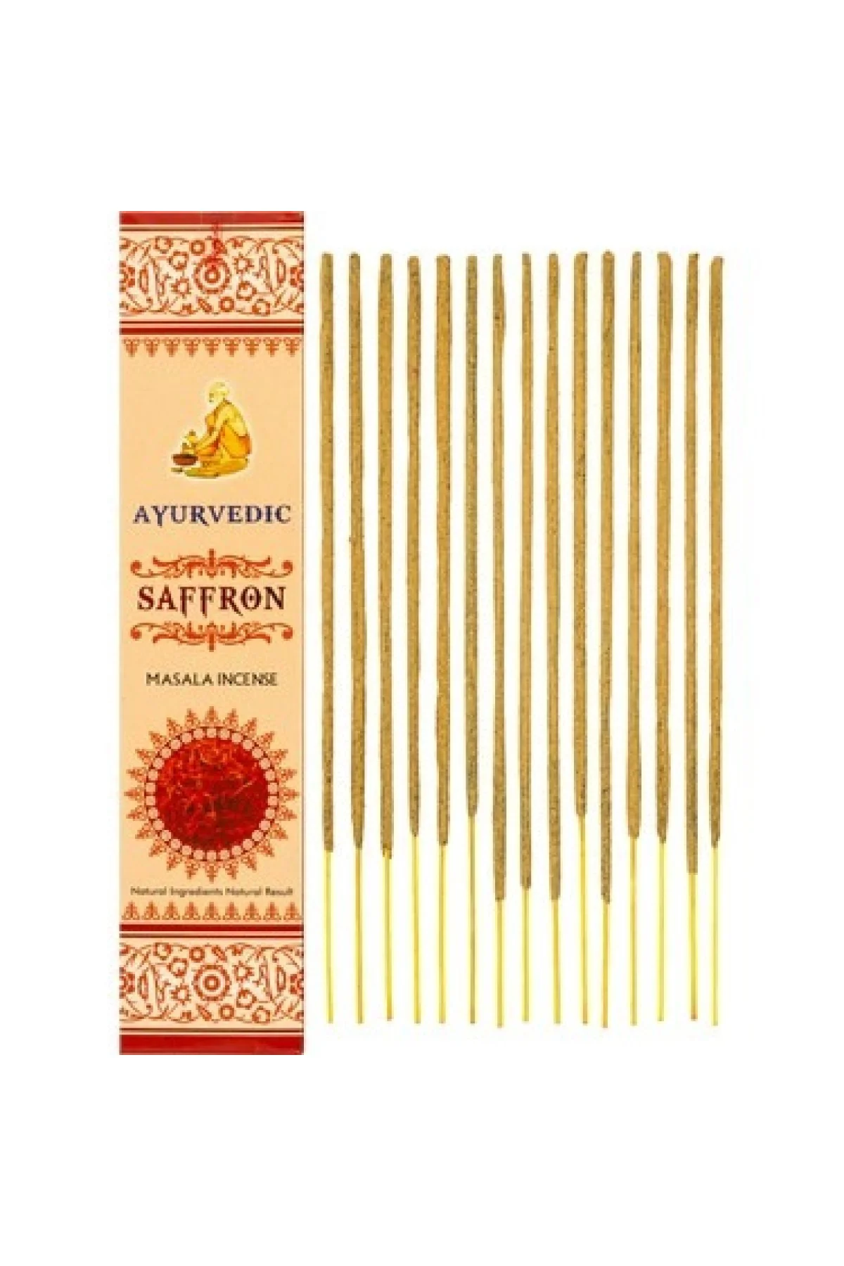 Ayurvedic Saffron (safron) Aromalı Masala Stick Tütsü
