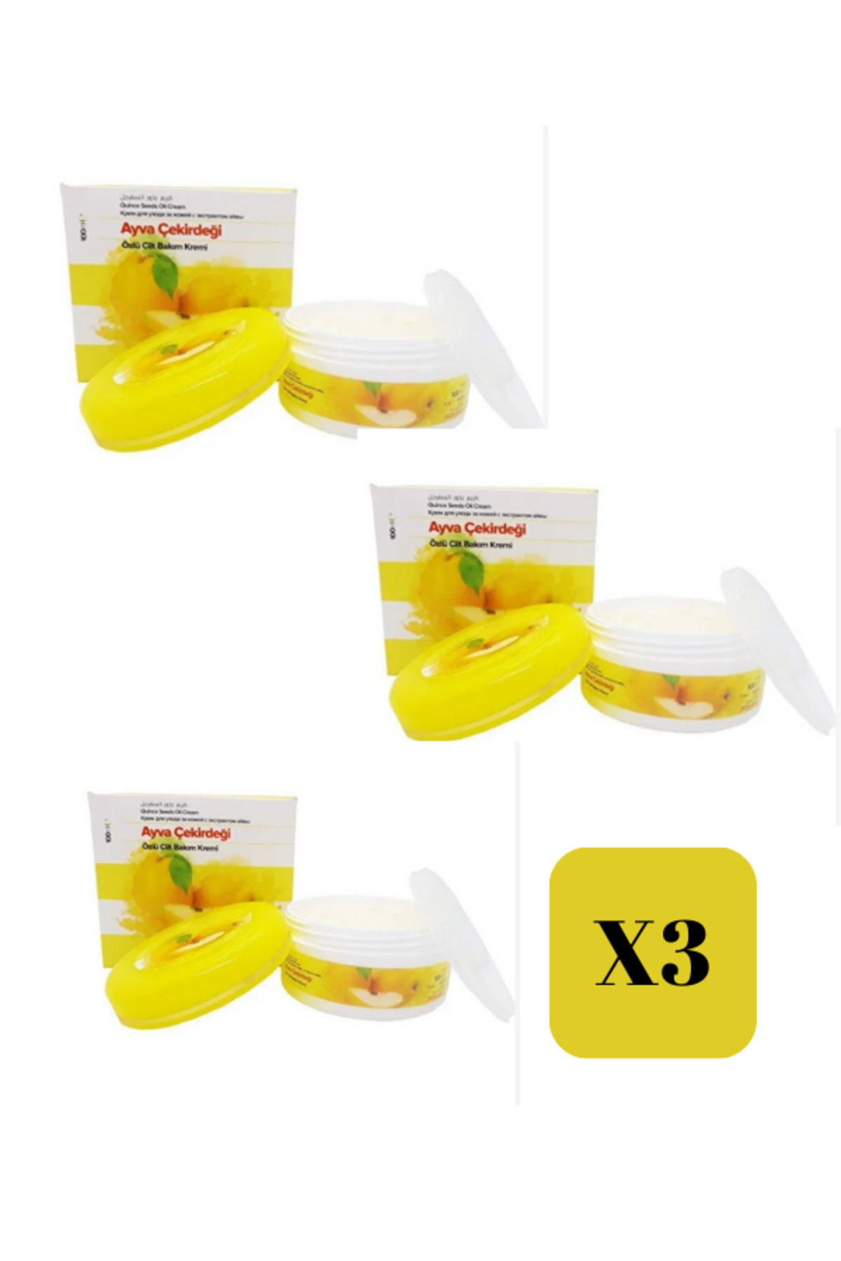 Ayva Çekirdeği Özlü Krem 100ml-3 adet