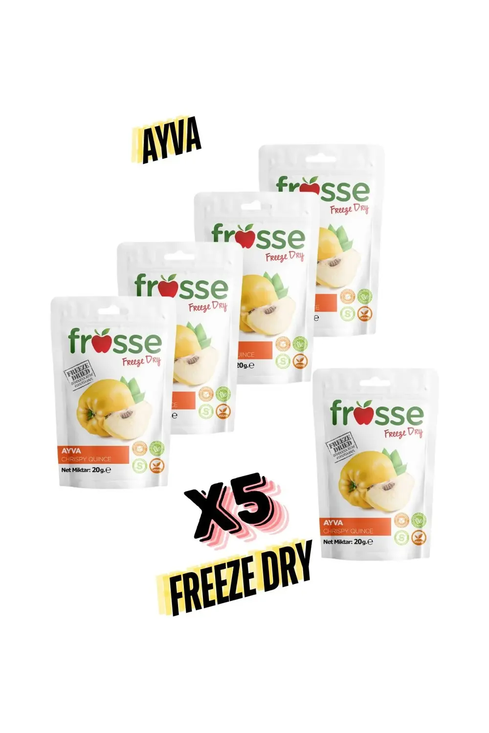 Ayva Kıtırı - Freeze Dried - Üretici Firmadan Dondurularak Kurutu