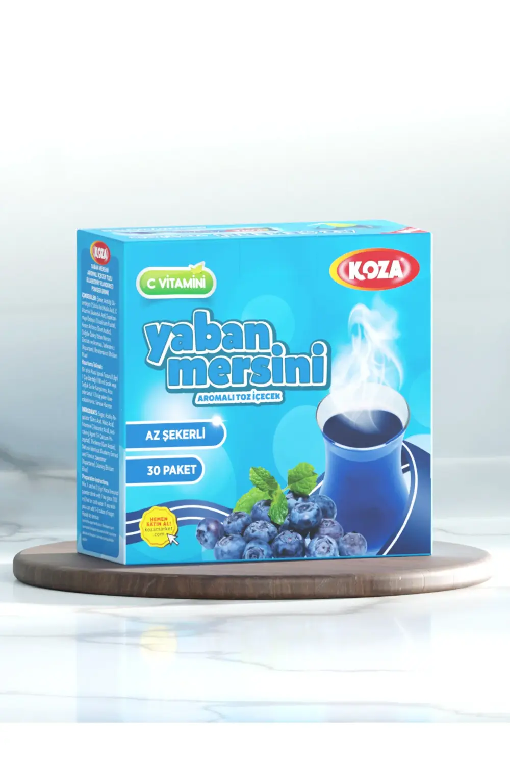 Koza Az Şekerli Tek İçimlik Yaban Mersini Aro. İçecek Tozu (30 Stick)