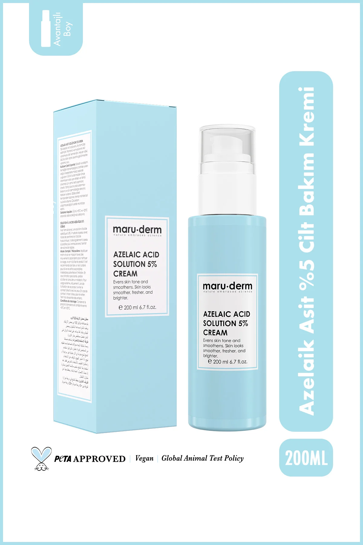 Azelaik Asit %5 Cilt Bakım Kremi 200 ML
