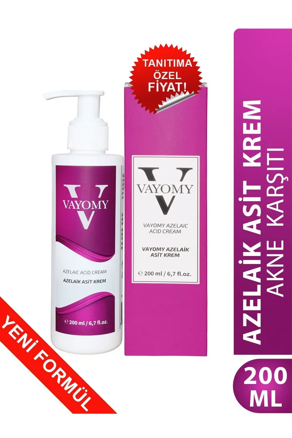 Azelaik Asit Krem Akne Karşıtı Bakım Kremi 200mL