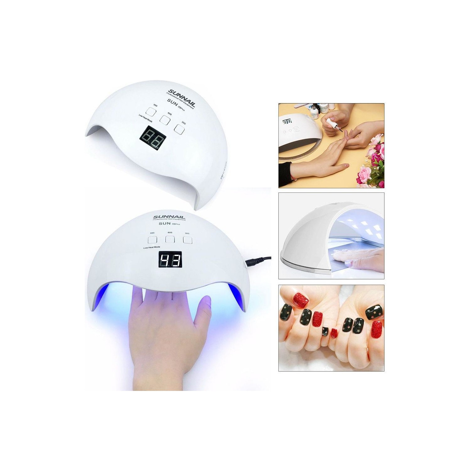 Azemax 48W UV Led Profosyonel Oje Kurutma SUN X9 Manikür Makinesi