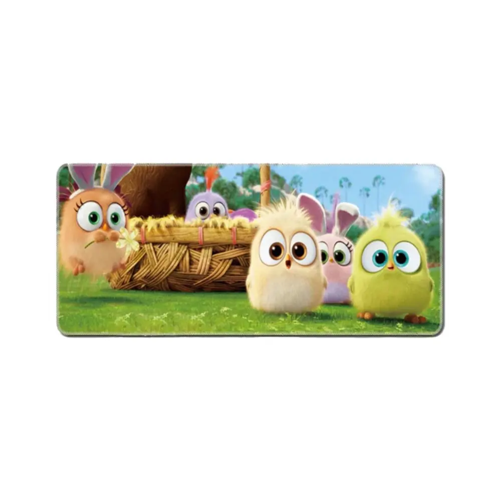 Azemax 70x30cm Civciv Desenli Oyuncu Mousepad kaydırmaz Taban Mou