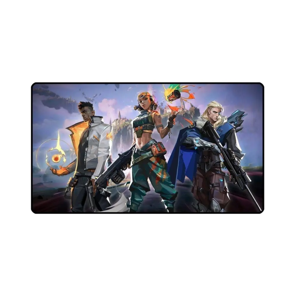Azemax 70X30Cm Valorant Karakterli Oyuncu Mousepad kaydırmaz Taba