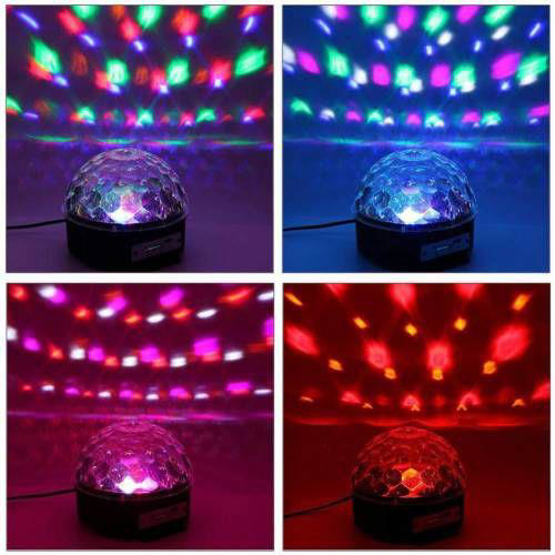 Azemax Bluetootlu Led Disko Topu Küre Işığı Usb+Sd Kart Girişli