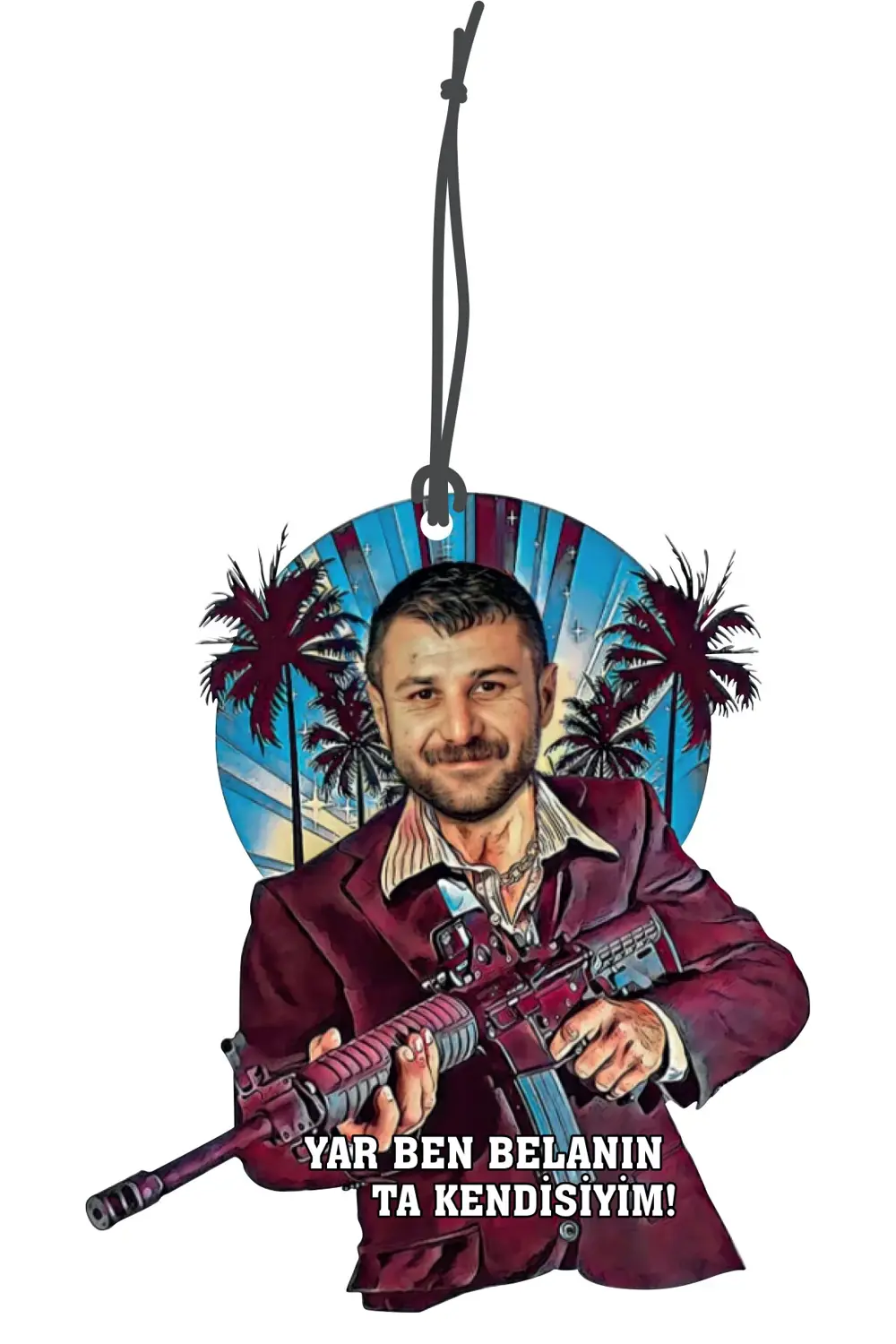 Azer Belanın Ta Kendisiyim Görselli Oto Kokusu Dikiz Ayna Süsü T