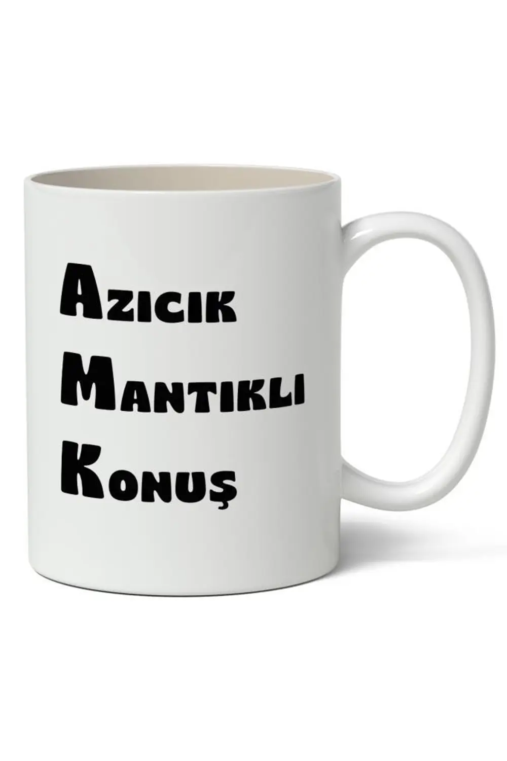 Azıcık Mantıklı Konuş Tasarımlı Kupa Bardak Baskılı Kahve Kupa Ba