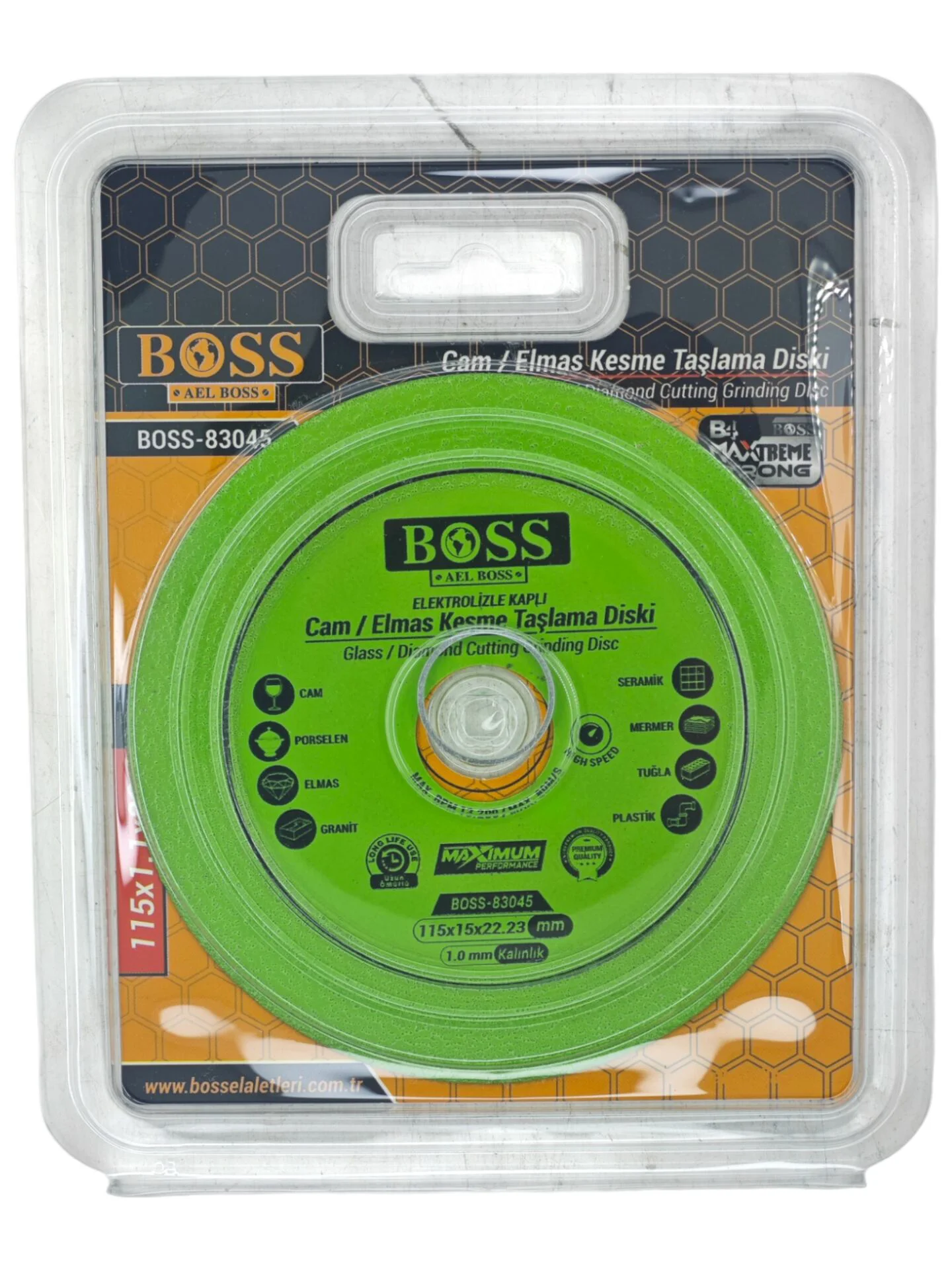 B-83045   Boss Cam / Elmas Kesme Taşlama Diski 115mm