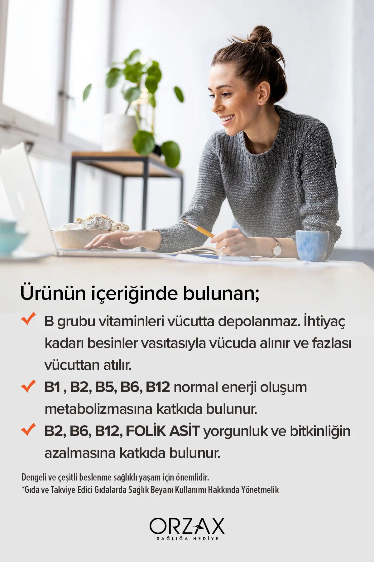 B Complex 60 Kapsül Takviye Edici Gıda