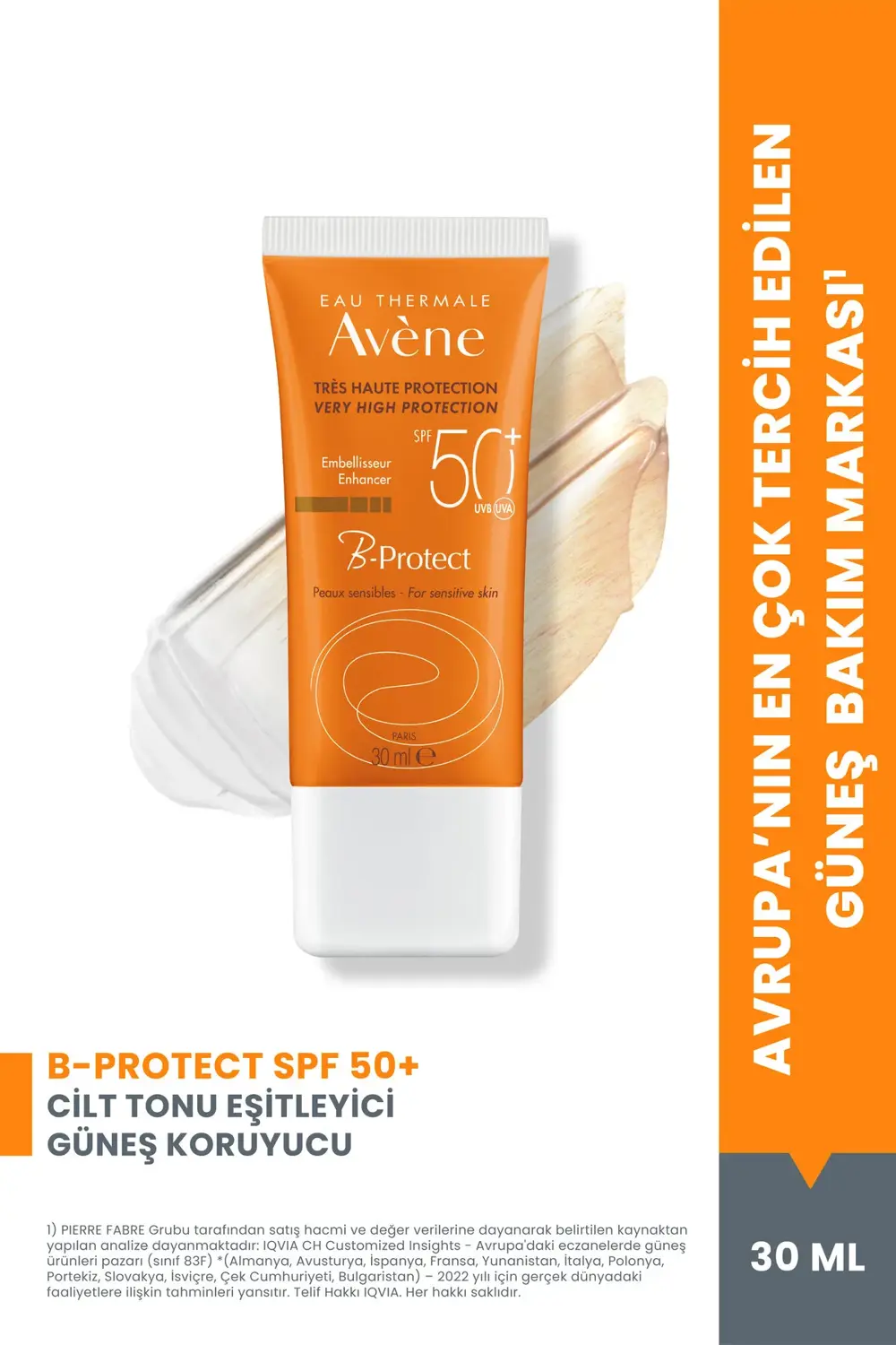 B-Protect Cilt Tonuna Uyumlu Eşitleyici SPF 50+ Güneş Koruyucu 30