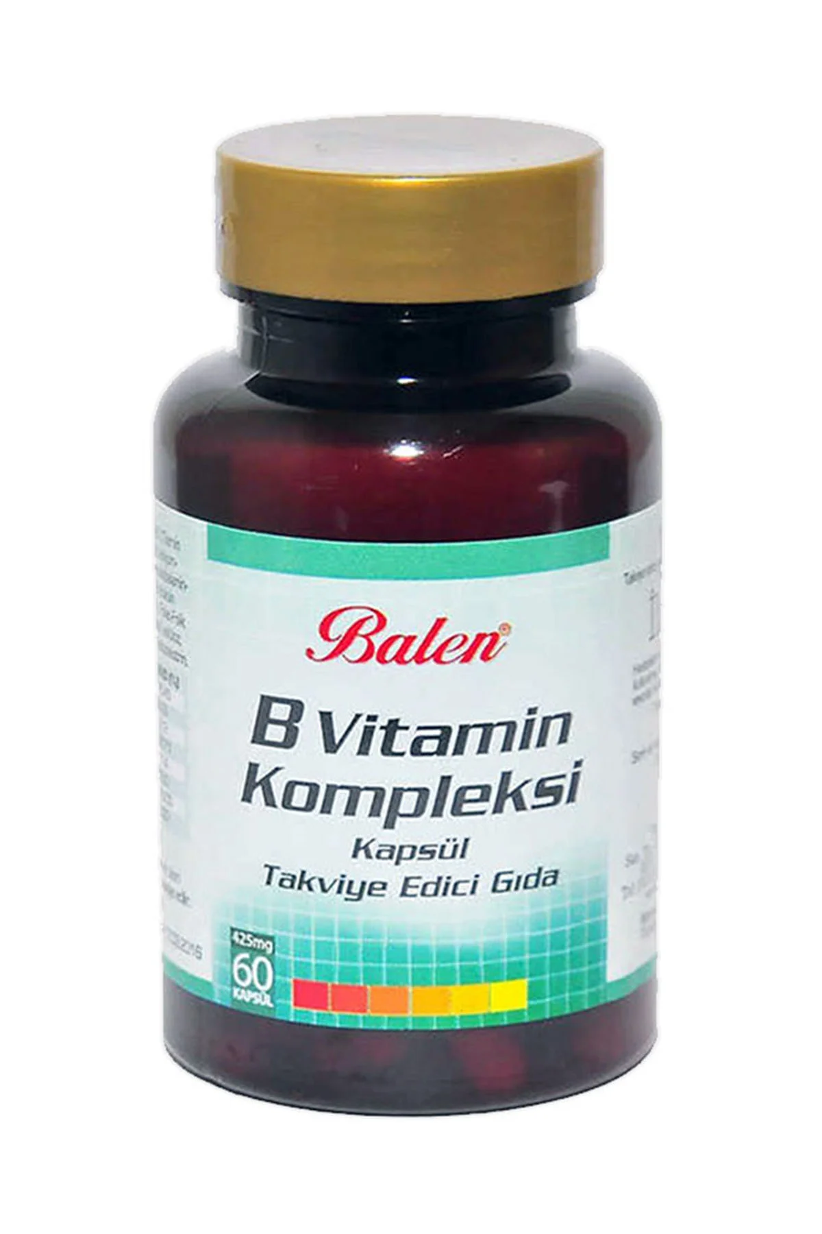 B Vitamin Kompleksi 425 mg 3 x 60 Kapsül