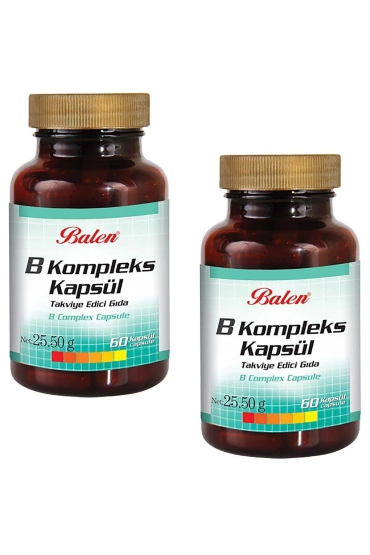 B Vitamin Kompleksi 425 Mg 60 Kapsül 2 Adet