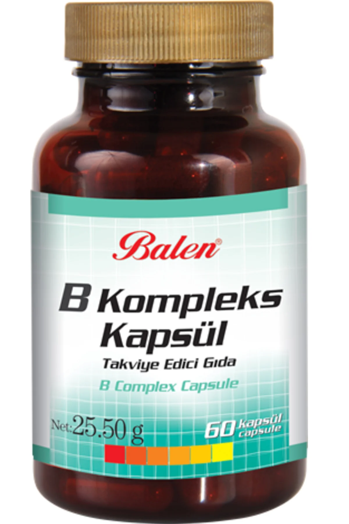 B Vitamin Kompleksi B12 60 Adet Kapsül 425 Mg