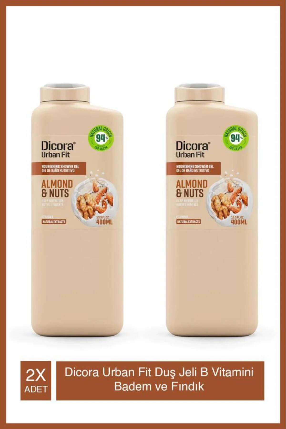 B Vitamini Badem Ve Fındık Duş Jeli 400 Ml X2 Adet