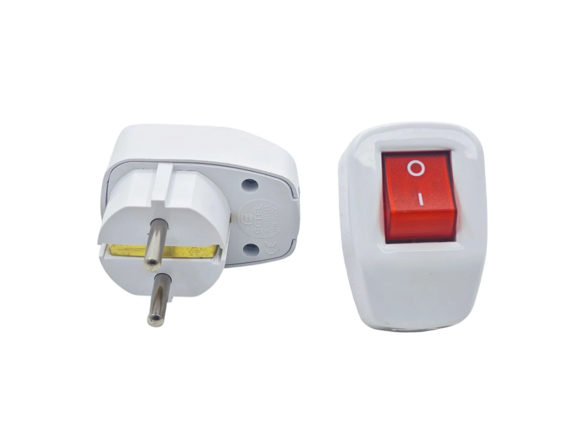B1141 16A Anahtarlı Topraklı Erkek Fiş