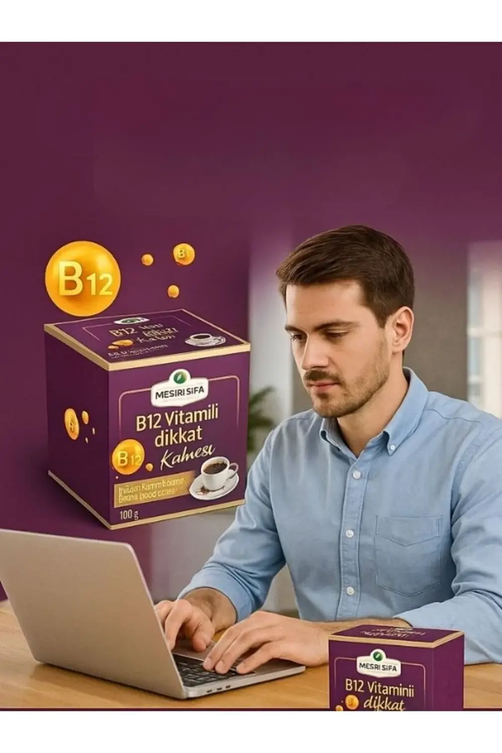 Aleyna Baharat B12 Vitaminli Dikkat Kahvesi B12 Kahve